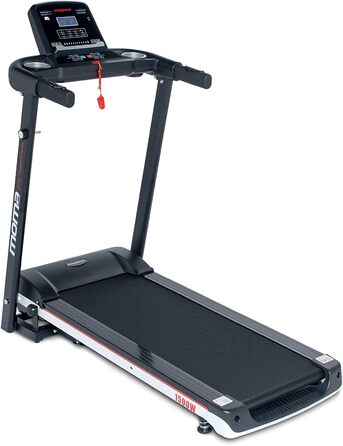 Бігова доріжка Moma Bikes 1500W з LCD-дисплеєм, 4 пульсометрами та 12 тренувальними програмами