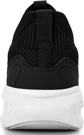 Кросівки чоловічі для бігу та занять спортом. Легкі, дихаючі, чорно-білі (44 EU)