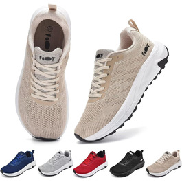 Кросівки для бігу широкі чоловічі/жіночі, зручні, дихаючі, спортивні, розмір 37-47, EU 43, бежеві