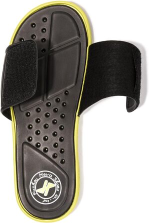 HEVA Шльпанці чоловічі літні сандалі (45 EU, чорний/лимонний)