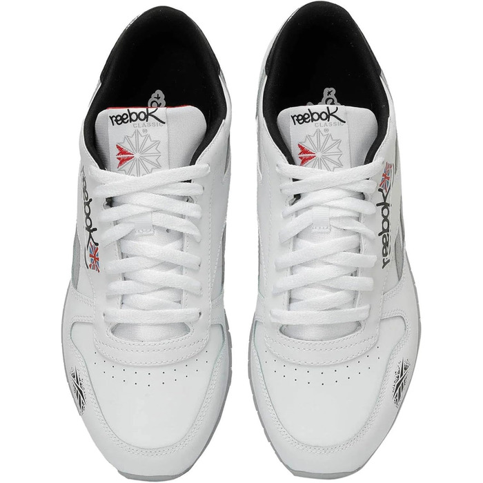 Кросівки Reebok Classic Leather Unisex, біло-чорно-червоні (36 EU)