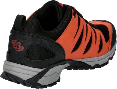 Черевики для піших прогулянок Brütting для жінок (45 EU, чорний, помаранчевий, червоний)