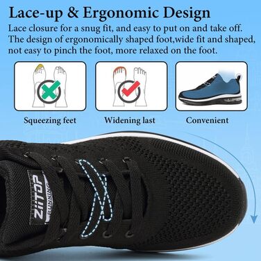 Кросівки для чоловіків: бігові, спортивні, повсякденні, для ходьби, тренувань, гімнастики, чорно-білі. Розмір 40 2/3 EU