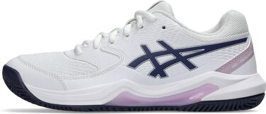 Жіночі тенісні кросівки ASICS Dedicate 8 Clay - блакитний, жовтий, білий, індиго, туманний (40.5 EU)