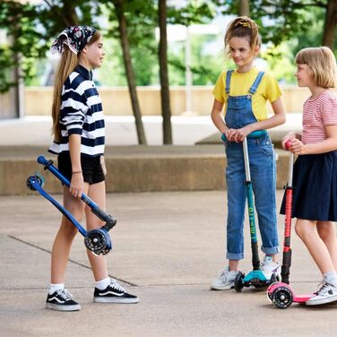 Дитячий самокат Micro Kickboard Maxi Deluxe, складаний, 3 колеса, LED підсвітка, швейцарський дизайн, для дітей 5-12 років, сірий