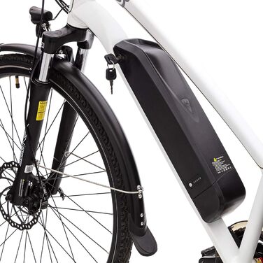 Електровелосипед VecoCraft Athena 28'' для міста, 250Вт, 36В, 10/13А·год, Shimano 8-швидкостей, для жінок і чоловіків, білий, StVZO
