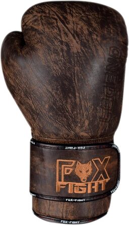 Боксерські рукавички FOX-FIGHT Legend з натуральної шкіри для боксу, кікбоксингу, муай-тай, тренувань і спарингів
