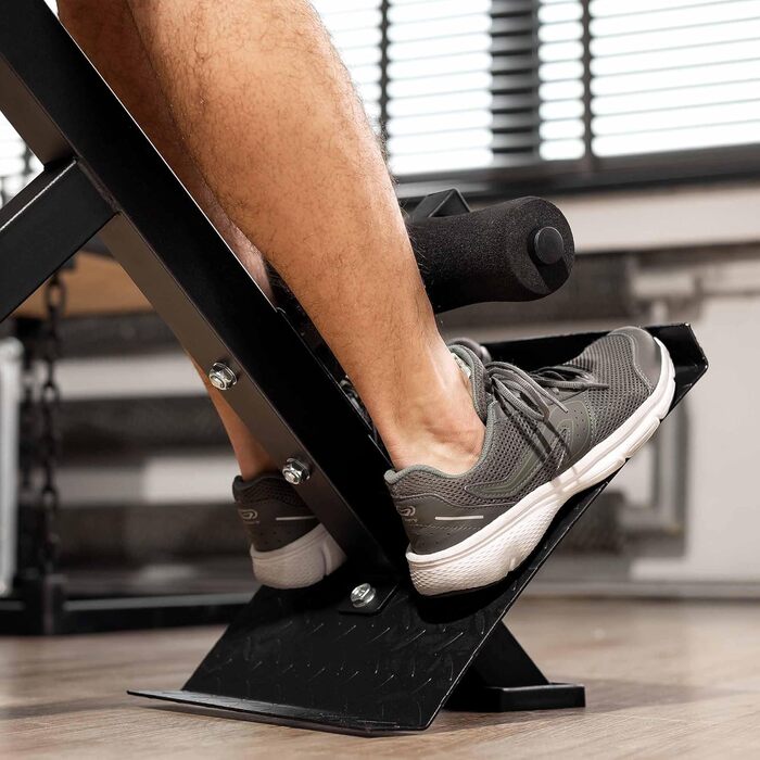 Hop-Sport Hyperextensions - тренажер для пресу та спини, для дому, стабільна сталева конструкція, до 120 кг