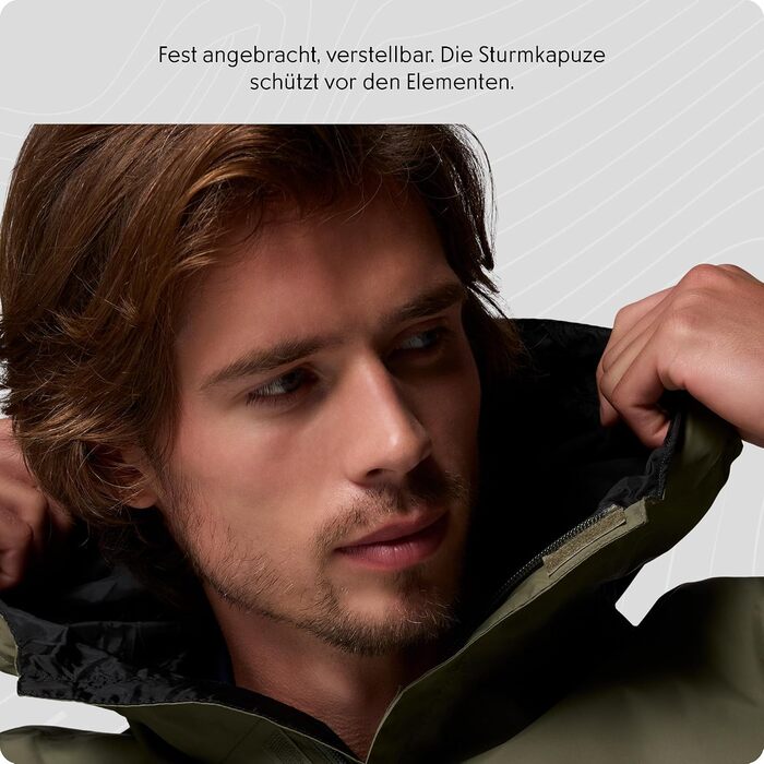 Чоловіча водонепроникна куртка Columbia Watertight II Rain Jacket, колір Stone Green, розмір L