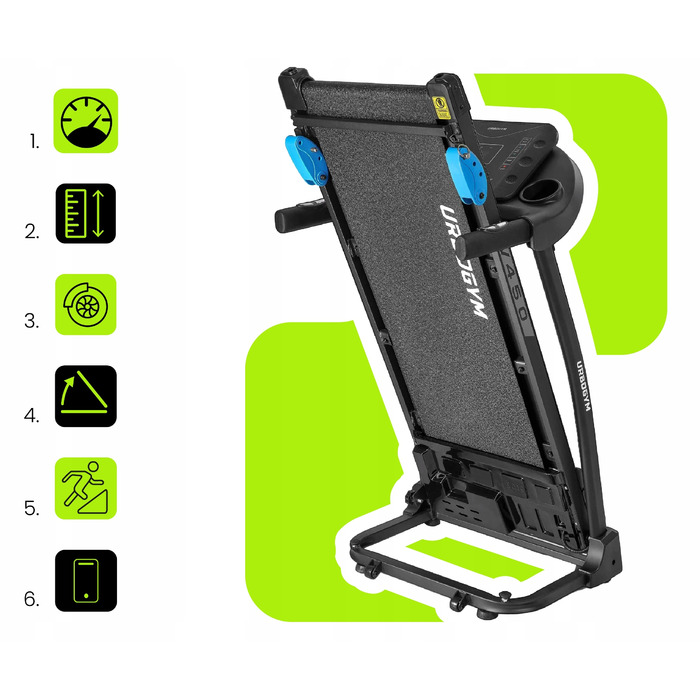 Електрична бігова доріжка Urbogym V450 (до 120 кг)