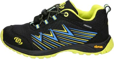 Дитячі кросівки для бігу Brütting Chesna Low, 32 EU, чорний, синій, лимонний