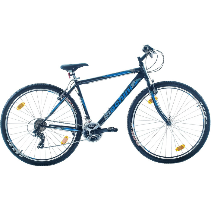 Гірський велосипед Probike PRO 29 дюймів, 21 швидкість, для чоловіків і жінок, зріст 175-190 см, чорний-синій матовий