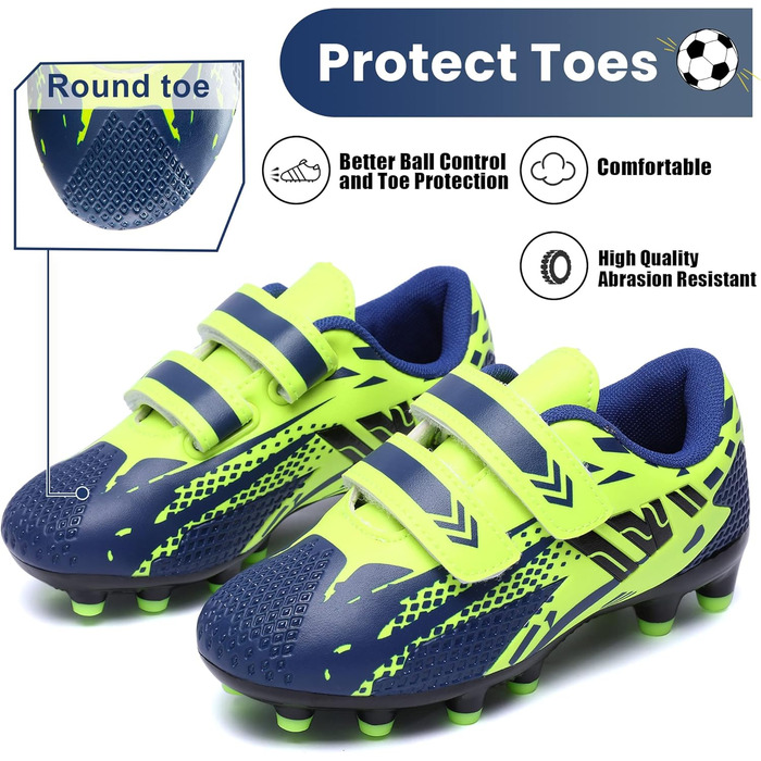 Дитячі футбольні бутси для гри на штучному покритті, низькі, дихаючі, для тренувань та гри, білі, сині, зелені, розміри 28-37 EU
