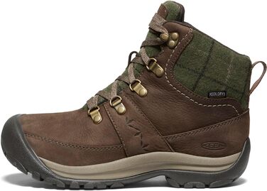 Черевики зимові KEEN Kaci 3 Mid Waterproof для жінок (35 EU, Dark Earth Green Plaid)