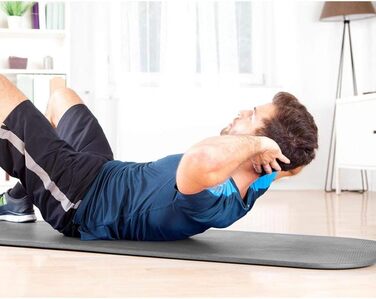 Йога мат BAJAJI: двошарова, неслизька, для фітнесу, тренувань, фітнес-клубу, 180x61 см з сумкою (рожевий/сірий)