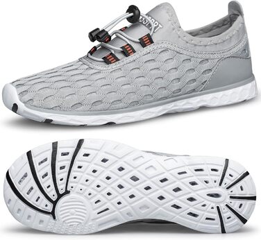 Жіночі водяні черевики DOUSSPRT для плавання та водних видів спорту, швидко сохнуть, сірі (39.5 EU)