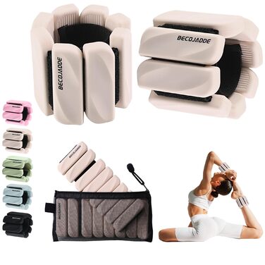 Манжети для ніг та рук 0.45 кг / 0.9 кг, набір у 2 шт. Обтяжувачі для фітнесу, бігу, кардіо, аеробіки, силових тренувань