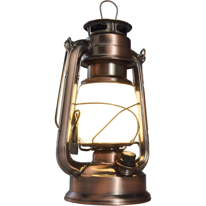 Ліхтар кемпінговий LED ChiliTec 23 см, регулювання яскравості, вінтажний дизайн, мідь