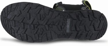 Чоловічі сандалії Regatta Kota Drift, чорний/киві, 42 EU