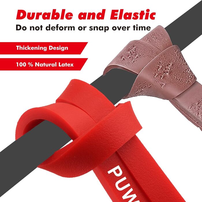 Набір еластичних стрічок для фітнесу, 3 рівні опору, з дверними фіксаторами, ручками, чохлом, сумкою та інструкцією. Стрічки для фітнесу/йоги/силових тренувань. Кольори: синій, зелений, фіолетовий, чорний, червоний, жовтий