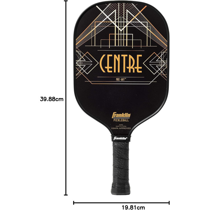 Падл для піклболу Franklin Sports Ben Johns Aspen Kern Pro з MaxGrit, чорний