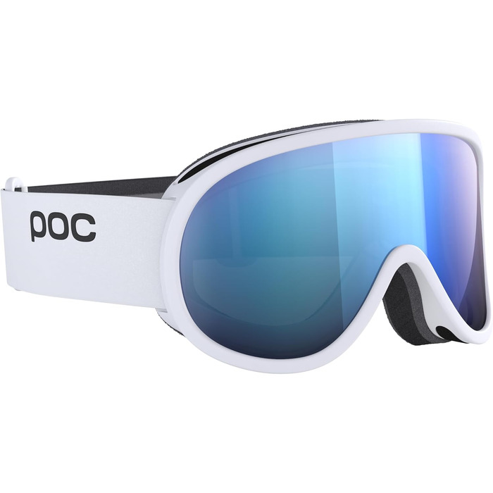 Лижна маска POC Retina Mid – максимальне поле зору та точність для катання у високогір'ї, біло-блакитна