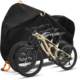 Чохол для велосипедів Toptrek на 3 велосипеда, водонепроникний, 210D Oxford, 220 x 120 x 110 см, гараж для велосипедів, захист від сонця, міцний, з кільцями для замка, у комплекті сумка