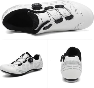 Велосипедні шкарпетки для чоловіків та жінок, MTB, шосейні, кросівки для катання на велосипеді, дихаючі, для активного відпочинку, сумісні з SPD/SPD-SL, розміри 36-47 EU, білий