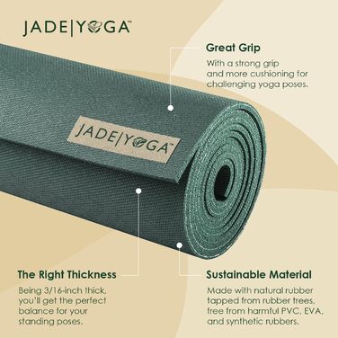 Килимок для йоги Jade Yoga Harmony з антиковзким покриттям