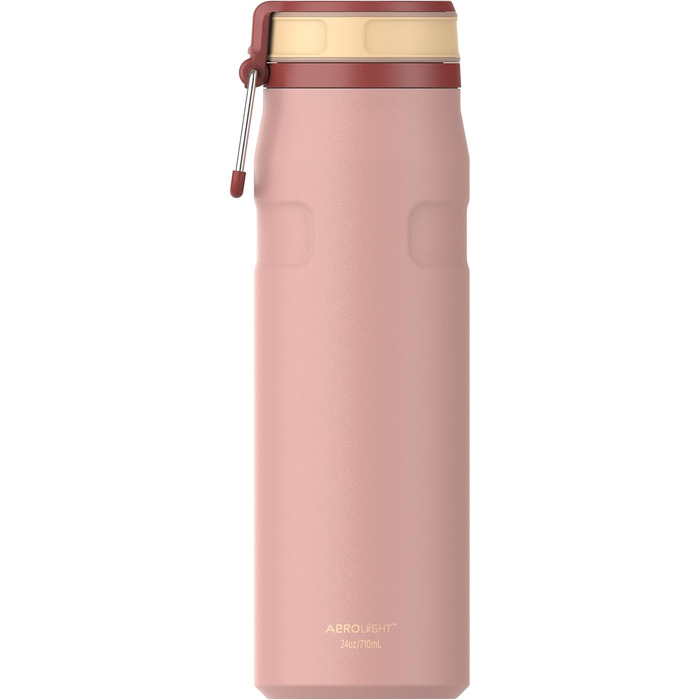 Термопляшка STANLEY 1913 IceFlow Bottle Twist Flip 0.47L, Peach Rose — вакуумна пляшка для напоїв