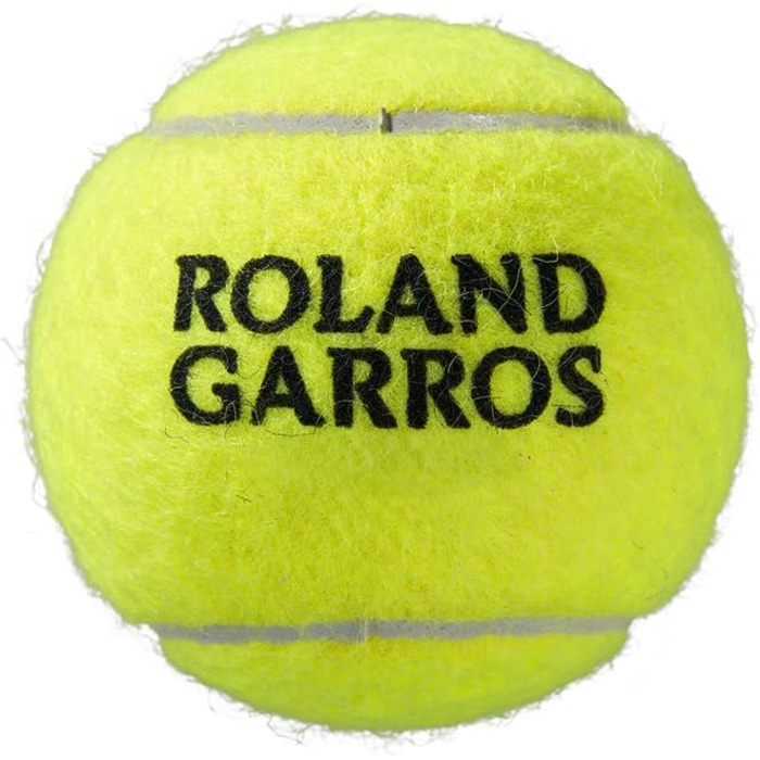 Тенісні м'ячі Wilson Roland Garros All Court, жовті, 3 шт, універсальні, для дорослих, у пачці 4 упаковки