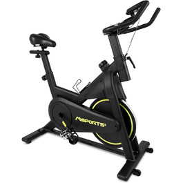 Преміум велотренажер MSPORTS Indoor Cycling Bike Black, 8 кг маховик, магнітний опір, Bluetooth, фітнес велоергометр для дому