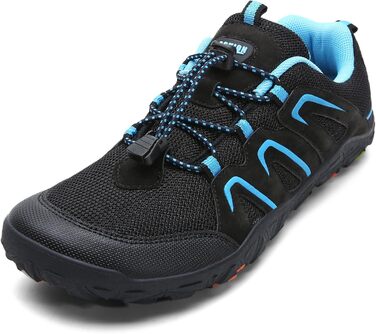 Дитячі трекінгові черевики Littleplum для хлопчиків, підошва для босоногих, дихаючі, антиковзні, чорно-сині, 35 EU