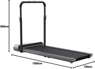 Бігова доріжка Walking Pad R1 для дорослих, чорна/сіра, XL