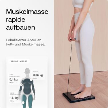 WITHINGS Body Scan – розумні Wi-Fi ваги для аналізу складу тіла, BIA, вимірювання жиру, м'язової маси, води, ЕКГ, чорні