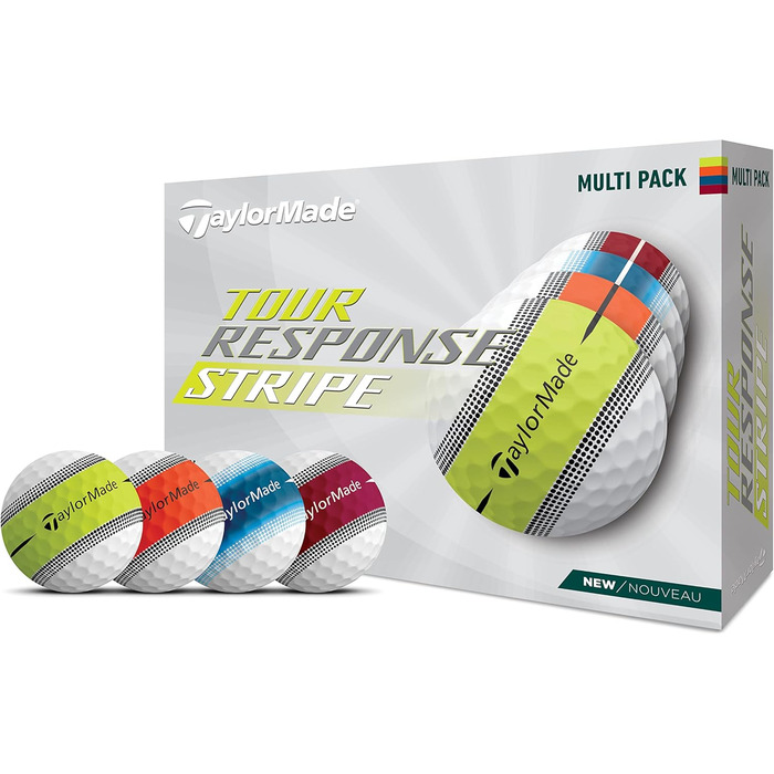 Гольф-м'ячі TaylorMade Tour Response Stripe Multipack 2022 (24 шт.)