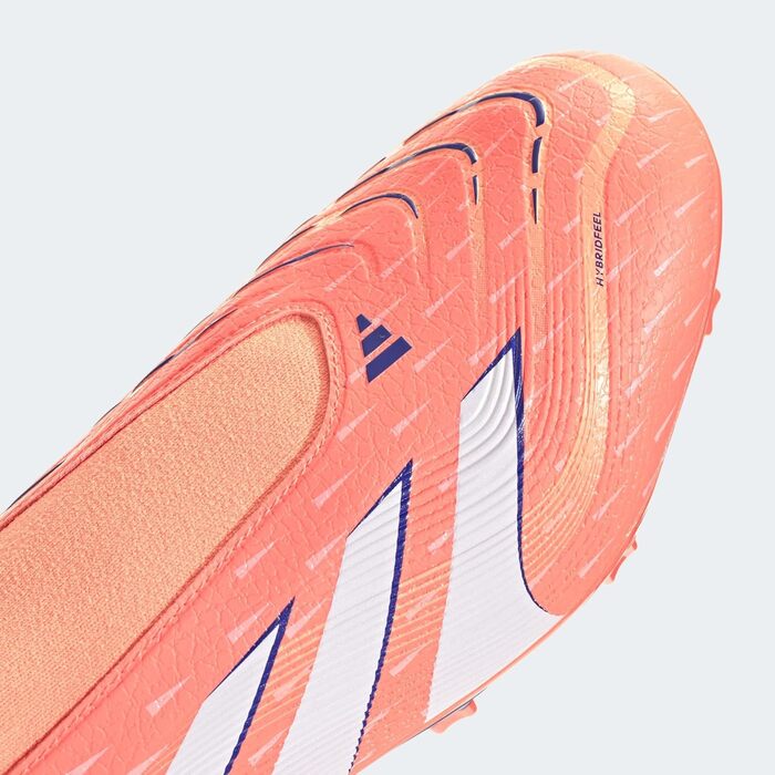 Футбольні бутси adidas Predator League Laceless для твердого/багатоповерххового поля (42 2/3 EU, Signal Coral Cloud White Beam Orange)