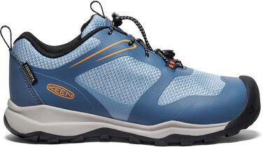 KEEN Wanduro Low - водонепроникні трекінгові черевики для дітей та дорослих (36 EU, Vintage Indigo Scarlet Ibis)