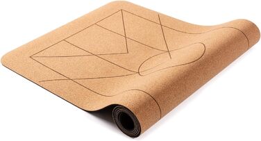 Йога-мат Lotuscrafts ARISE CORK з натурального корку та каучуку, нековзкий, стійкий до поту, екологічний, для хот-йоги
