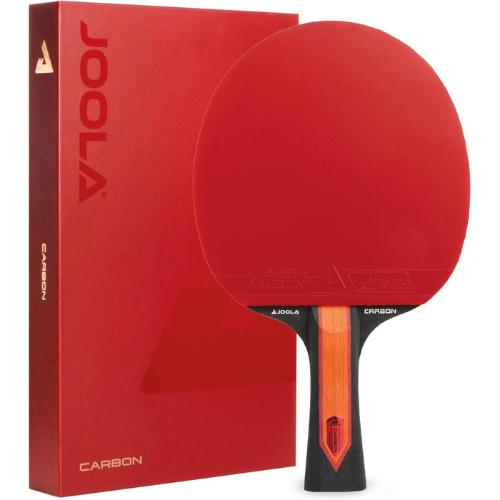 Стіл тенісний, ракетка JOOLA RED Carbon X – High-End з покриттям Micron+ та губкою CLOUDBLAST