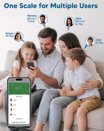 Ваги для тіла Arboleaf з USB зарядкою: аналіз жиру, м'язів, BMI та 14 показників. Цифрові ваги до 180 кг з LED-дисплеєм