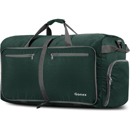 Складана дорожня сумка Gonex 100L, легка, велика, для подорожей, спорту, темно-зелена