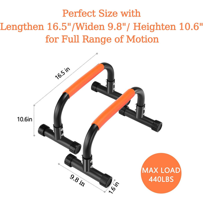 Паралелепіди з неслизькими ручками, 42 см, сталеві, для калістеніки, фітнесу, стійки для перекидів та віджимань