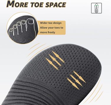 ELAPHURUS Легкі дихаючі кросівки для ходьби без шнурів (унісекс), зелені (45 EU, сірий)