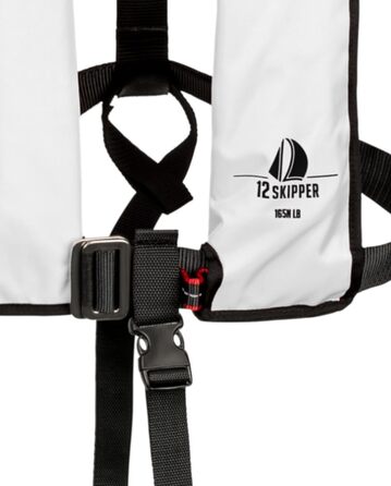 Рятувальний жилет автоматичний 165N з обплетенням, білий