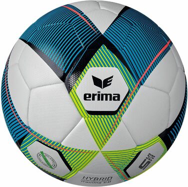 Гібридний футбольний м'яч Erima Hybrid Training 2.0 5 розмір, синій/лайм, для дорослих