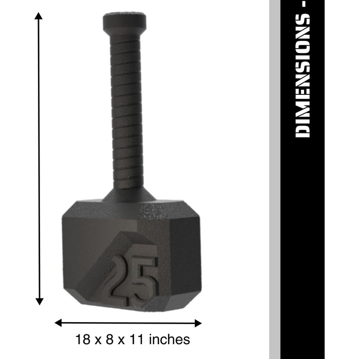 Гиря Tribe WOD Hammer 11 кг – кросфіт, фітнес, силові тренування, для чоловіків і жінок