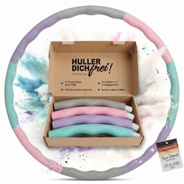 Hula Hoop обруч для схуднення, фітнес для дорослих та дітей, 104 см, 1.3 кг, пастельний