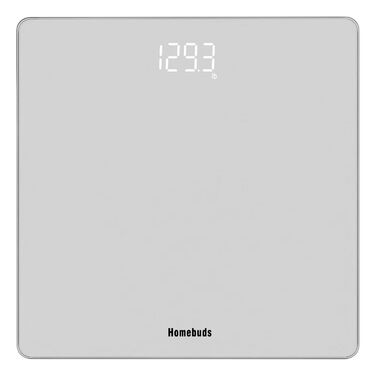 Електронні ваги для тіла Homebuds Digitale Personenwaage, висока точність, LED-дисплей, 182 кг, блакитний колір