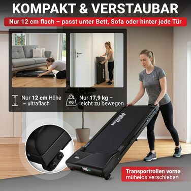 Бігова доріжка Miweba Sports Walking Pad з нахилом - для дому та офісу - 3 роки гарантії